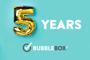 5 Jahre Jubiläum Bubble Box